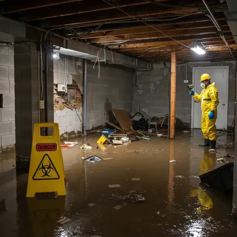 Flooded Basement Electrical Hazard in Primghar, IA Property